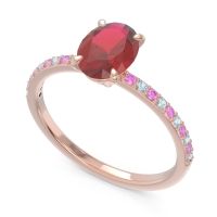 Oval Pave Presya Ring