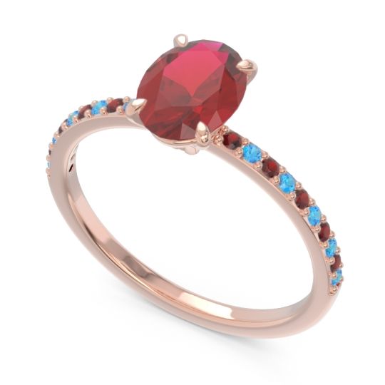 Oval Pave Presya Ring