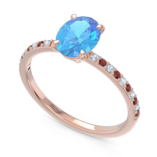Oval Pave Presya Ring