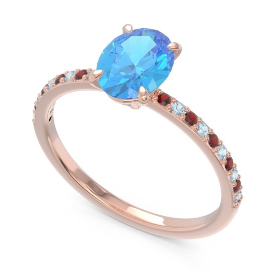 Oval Pave Presya Ring