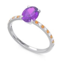 Oval Pave Presya Ring