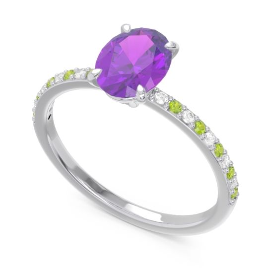 Oval Pave Presya Ring