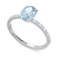 Oval Pave Presya Ring