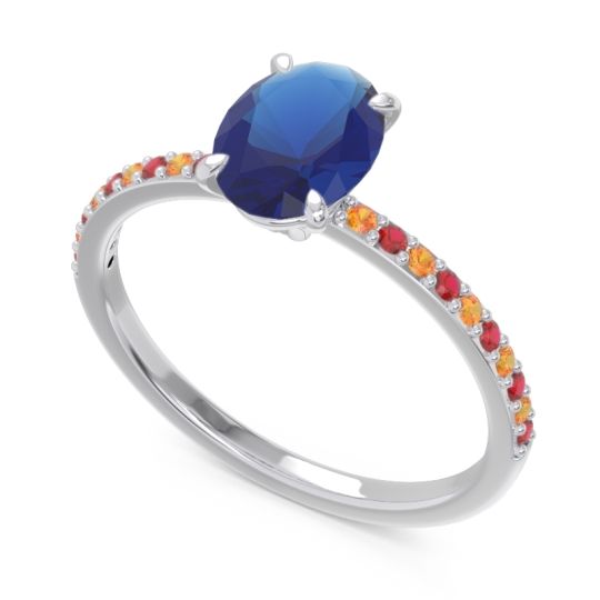 Oval Pave Presya Ring