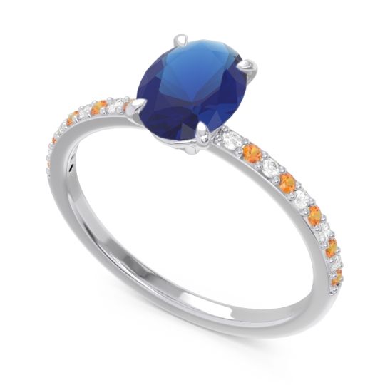 Oval Pave Presya Ring