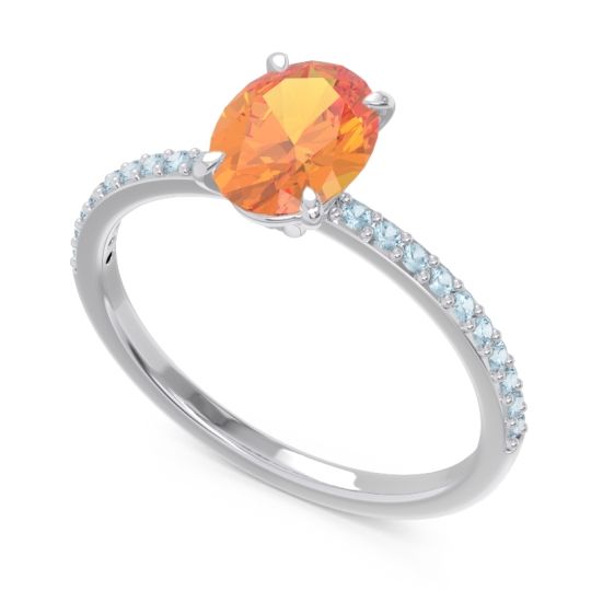 Oval Pave Presya Ring