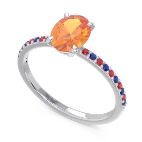 Oval Pave Presya Ring