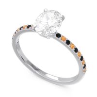 Oval Pave Presya Ring