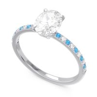 Oval Pave Presya Ring