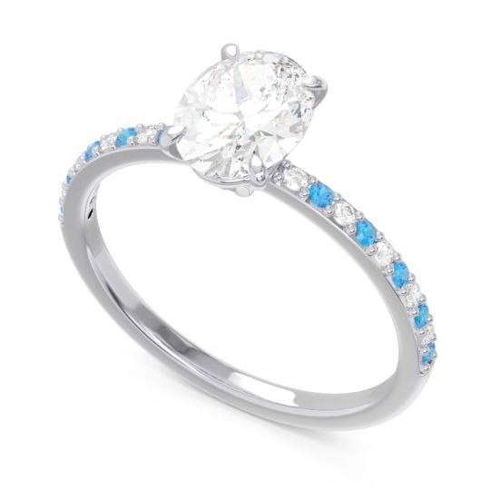 Oval Pave Presya Ring