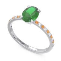 Oval Pave Presya Ring