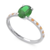 Oval Pave Presya Ring