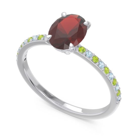 Oval Pave Presya Ring