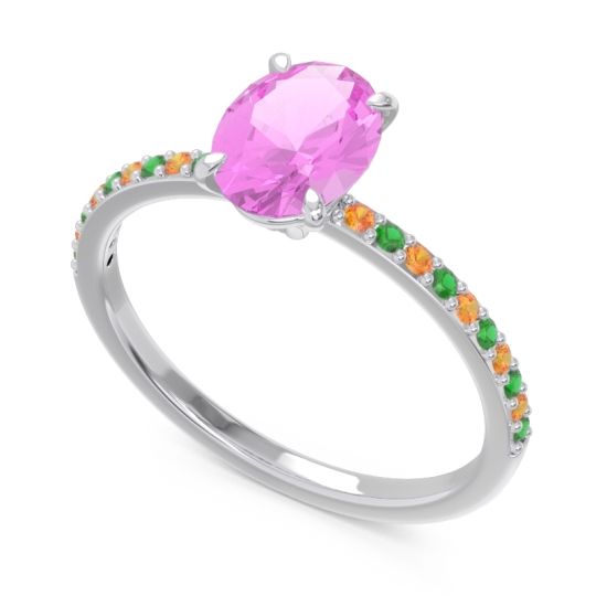 Oval Pave Presya Ring