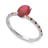 Oval Pave Presya Ring
