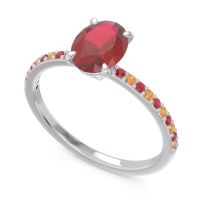 Oval Pave Presya Ring