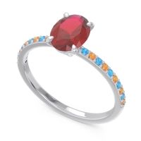 Oval Pave Presya Ring