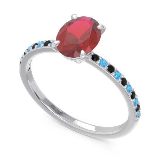 Oval Pave Presya Ring