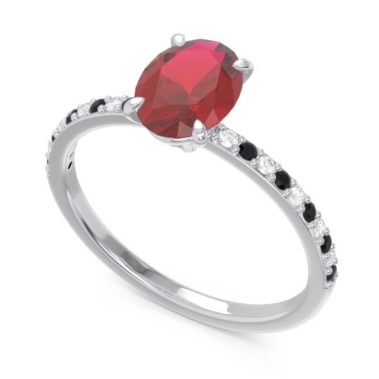 Oval Pave Presya Ring