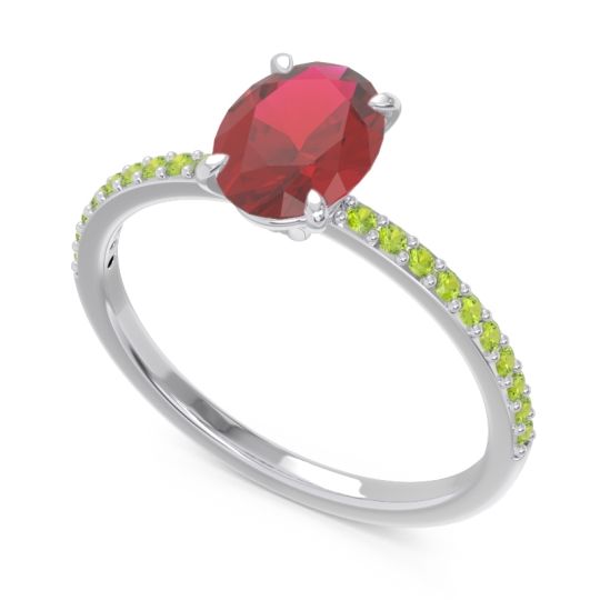 Oval Pave Presya Ring