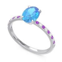 Oval Pave Presya Ring