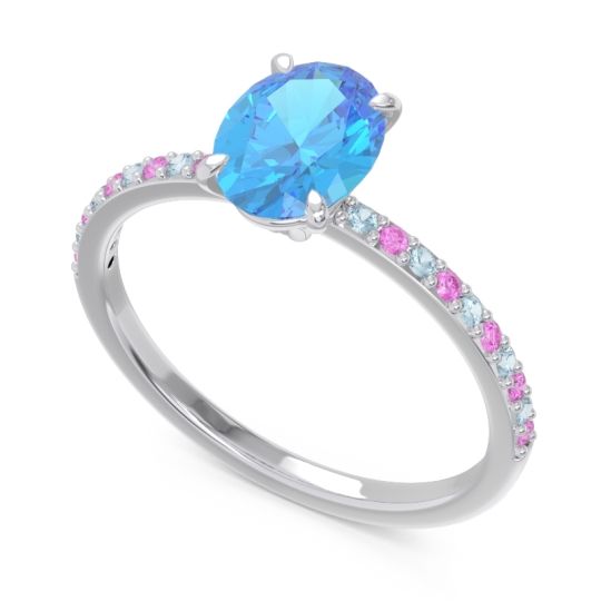 Oval Pave Presya Ring