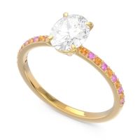 Oval Pave Presya Ring
