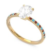 Oval Pave Presya Ring