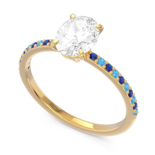 Oval Pave Presya Ring