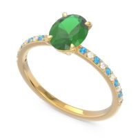 Oval Pave Presya Ring