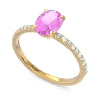 Oval Pave Presya Ring