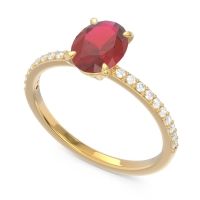 Oval Pave Presya Ring
