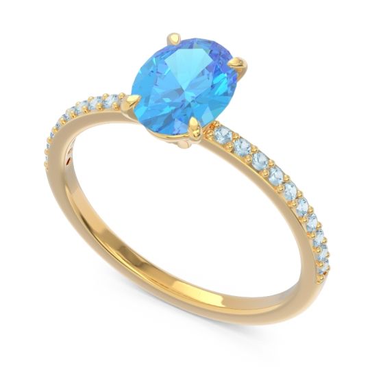 Oval Pave Presya Ring