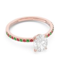 Oval Pave Presya Ring