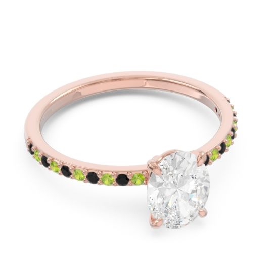 Oval Pave Presya Ring