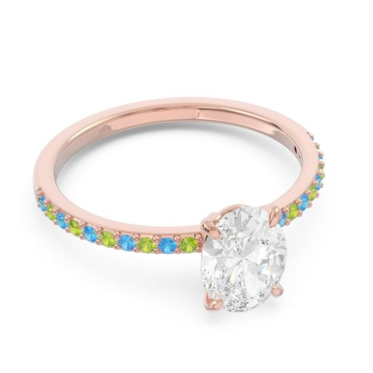 Oval Pave Presya Ring