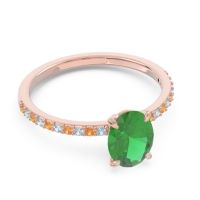 Oval Pave Presya Ring