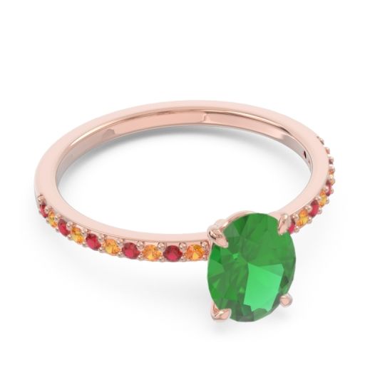 Oval Pave Presya Ring