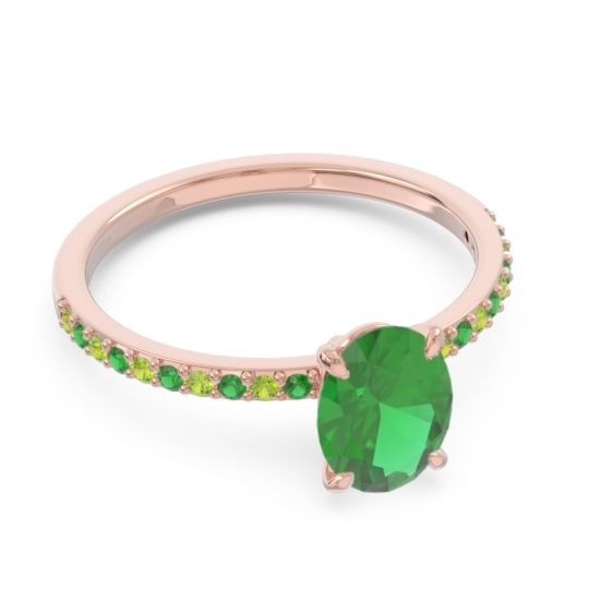 Oval Pave Presya Ring