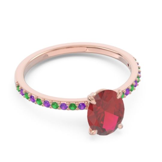 Oval Pave Presya Ring