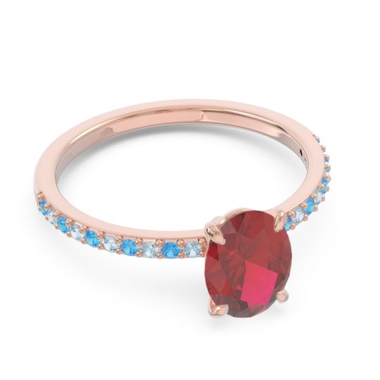 Oval Pave Presya Ring