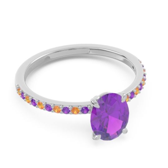 Oval Pave Presya Ring