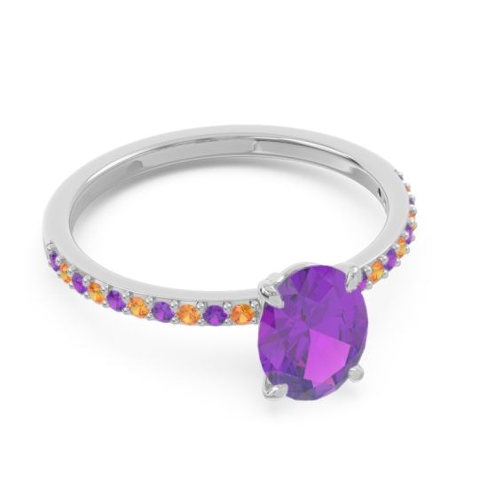 Oval Pave Presya Ring