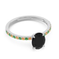 Oval Pave Presya Ring