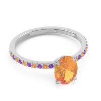 Oval Pave Presya Ring