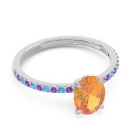 Oval Pave Presya Ring