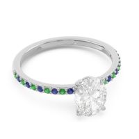 Oval Pave Presya Ring