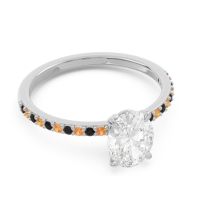 Oval Pave Presya Ring