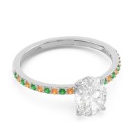 Oval Pave Presya Ring