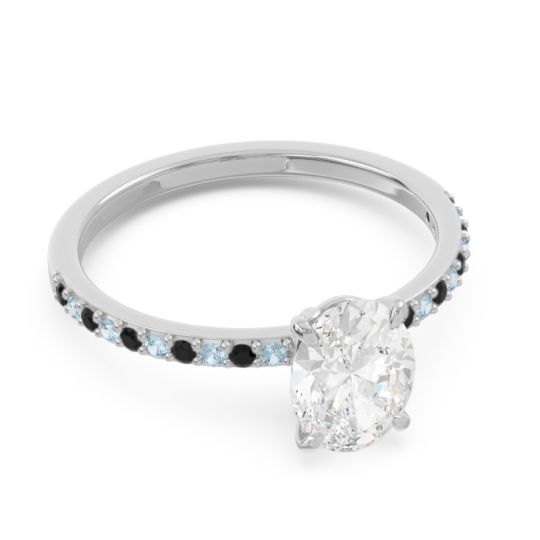 Oval Pave Presya Ring